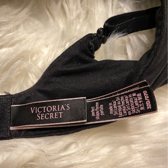 Victorias Secret 32B Bra Black Body by Victoria Perfect Shape - Picture 6 of 7
